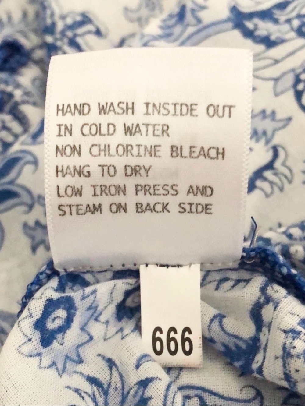 Anne Carson Blue Paisley Cotton Tunic size 2X - Picture 16 of 16